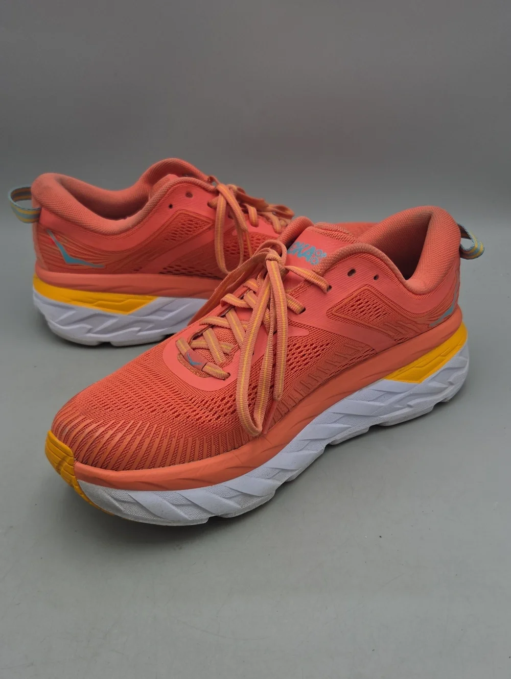 Hoka Bondi 7 Camellia/Coastal Shade Women's Size 9 Running Shoes Hoka One One
